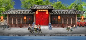 复古重庆老火锅餐饮背景墙