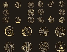 中式婚礼logo图片