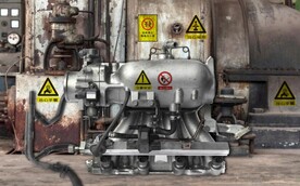 复古工业风机器厂房背景墙