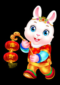 2023兔年卡通兔子