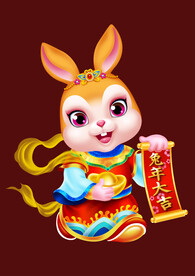 2023兔年卡通兔子