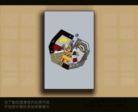 欧式古典抽象色块装饰画