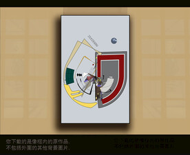 欧式古典抽象色块装饰画