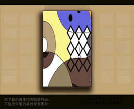 欧式古典抽象色块装饰画