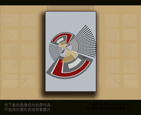 欧式古典抽象色块装饰画