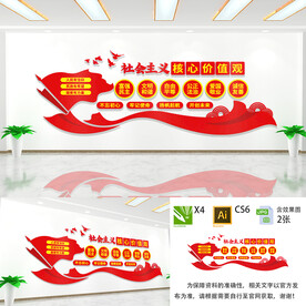 核心价值观文化墙