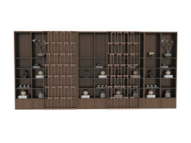 中式陈列柜模型