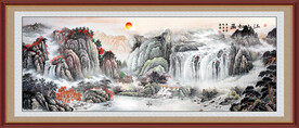 巨幅山水画