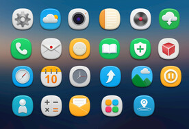 拟物写实立体图标web软件UI