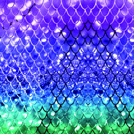 鱼鳞 蓝色
