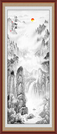 竖幅国画