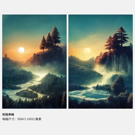 松柏争峰