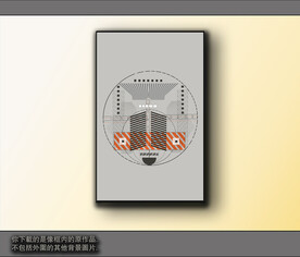 西部牛仔抽象装饰画