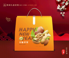 坚果礼盒 年货包装
