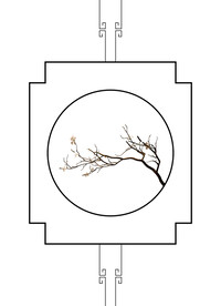 高清分层透明底推拉门打印图