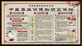 中医养生保健知识宣传展板