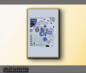 欧式黑白风格抽象装饰画