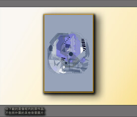 欧式黑白风格抽象装饰画