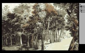 欧式风景画ps通用分层