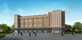 企业办公楼外观设计案例效果图