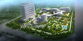 五星级酒店规划设计案例鸟瞰图