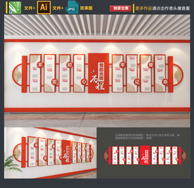 党的光辉历程文化墙