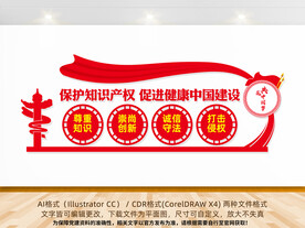 保护知识产权文化墙