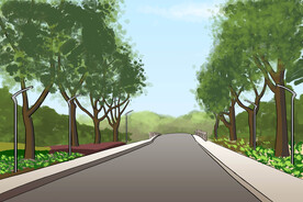 昆山森林公园道路