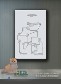 抽象线条组合装饰画