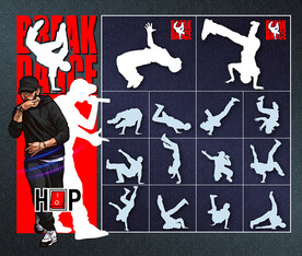 矢量说唱与街舞文化系列