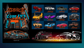 矢量跑车竞速文化