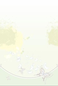 汉服黄绿色蝴蝶