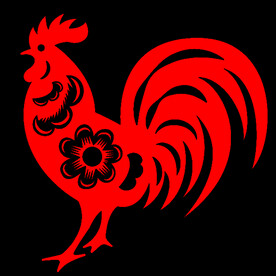十二生肖旋转的鸡