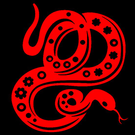 十二生肖旋转的蛇