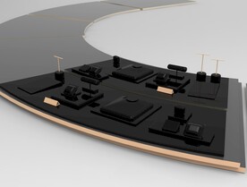 高端多色珠宝陈列