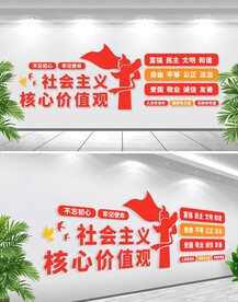 社会主义核心价值观党建文化墙