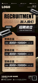 酒吧招聘海报