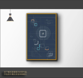 古典色块抽象画