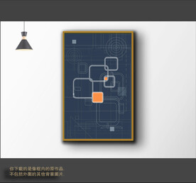 罗马古典色块抽象画