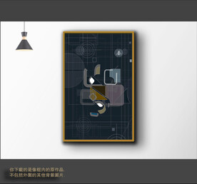 罗马古典色块抽象画