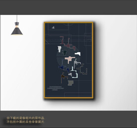 罗马古典色块抽象画