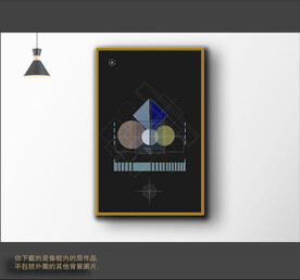 罗马古典色块抽象画