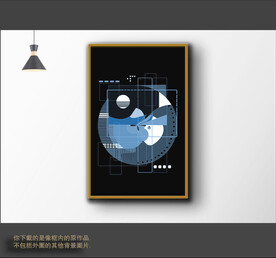 罗马古典色块抽象画