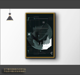 古典色块抽象画