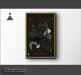  抽象色块装饰画