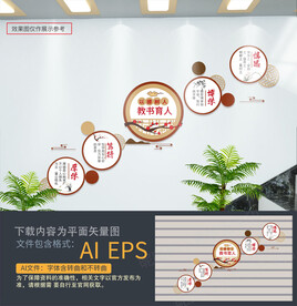 学校楼梯文化墙