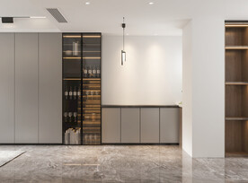 现代餐厅背景墙