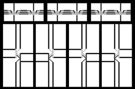 高清分层透明推拉门打印图一套