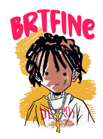 嘻哈 辫子 卡通男孩