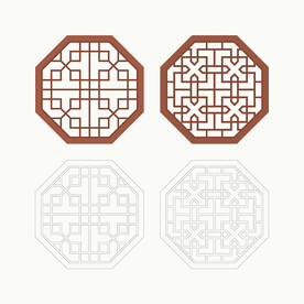 八边形窗花格